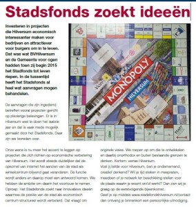 Artikel uit G&E-bode pagina van BV Hilversum